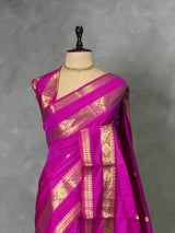 Magenta banarasi silk saree -PIH99A