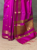 Magenta banarasi silk saree -PIH99A