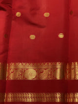 Orange banarasi silk saree -PIH99
