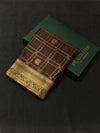 coffee Brown Soft satin banarasi silk saree -PBRNAK1C