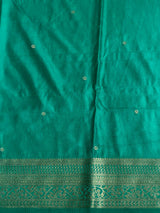 Aqua Blue Soft satin banarasi silk saree -PBRNAK1G
