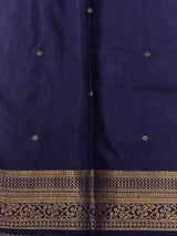 Navy blue Blue Soft satin banarasi silk saree -PBRNAK1H