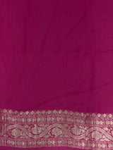 Dark Pink Banarasi Georgette Saree - PBRH2