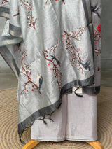 Chanderi unstitched salwar set: PBRUS9