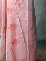 Peach net kotta unstitched salwar set: PBRUS7