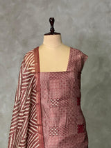 Chanderi unstitched salwar set: PBRUS20