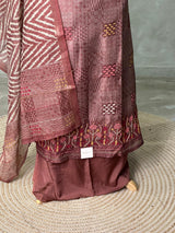 Chanderi unstitched salwar set: PBRUS20