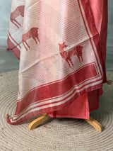Chanderi unstitched salwar set: PBRUS21
