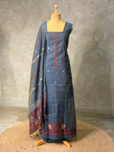 Chanderi unstitched salwar set: PBRUS22
