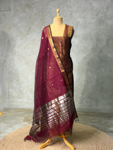Maheshwari tissue unstitched salwar set: PBRUS24