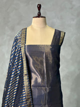 Pure maheshwari tissue unstitched salwar set: PBRUS27