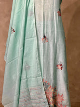 Chanderi unstitched salwar set: PBRUS38