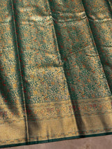 Peacock green Tissue Kanchipuram saree- PBRIDEK9