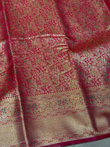 Rani pink Tissue Kanchipuram saree- PBRIDEK9A