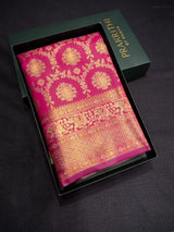 Magenta Tissue Kanchipuram saree- PBRIDEK18A