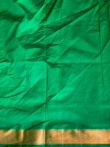 Blue and Green Handloom silk cotton saree - PBRMH2A