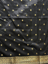 BlackPink Banarasi Satin silk Saree - PBRMM2B