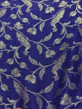 Bluish violet Pure Viscose Silk Saree - PBRATH4A