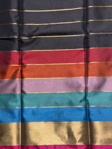 Black semi banarasi Saree - PIH101