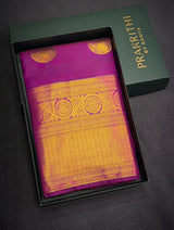 Purple Semi kanchipuram silk saree- PSSRN2