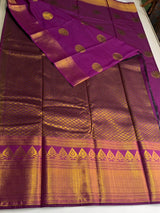 Purple Semi kanchipuram silk saree- PSSRN2