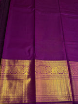 Purple Semi kanchipuram silk saree- PSSRN2
