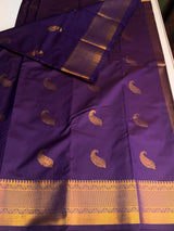 Violet Semi kanchipuram silk saree- PSSRN4