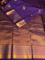 Violet Semi kanchipuram silk saree- PSSRN4