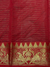 Mustard Yellow semi banarasi silk saree- AISHN2C