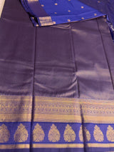 Royal blue Semi kanchipuram silk saree- PSSRN7