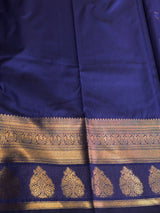 Royal blue Semi kanchipuram silk saree- PSSRN7