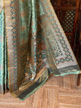 Soft Tissue pochampalli silk Saree - PBRKIV3C