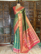 Soft Tissue pochampalli silk Saree - PBRKIV3B