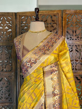 Soft Tissue pochampalli silk Saree - PBRKIV3A