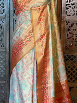 Soft Tissue pochampalli silk Saree - PBRKIV3