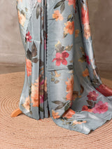 Pastal Blue Pure Soft Tissue silksaree - PBRRUPD