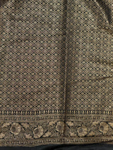 Bluish GreyBanarasi mashru katan silk saree - PRAZ8G
