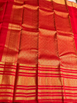 Red Pure Vintage Kanchipuram Silk saree - PPUREN21