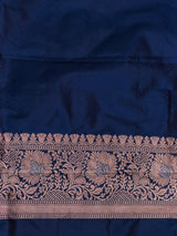 Blue pure katan Banarasi silk saree - PBRKATAN5