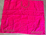 Rani Pink Pure Raw Silk Saree - PBRRAW2