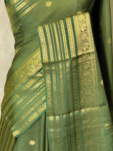 Green Viscose Tissue Silk Saree - PBRATH9