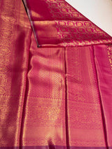 Rani pink Tissue Kanchipuram saree- PBRIDEK19
