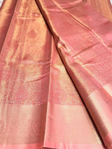 Pink Tissue Kanchipuram saree- PBRIDEK23
