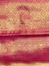 Dark pink Tissue Kanchipuram saree- PBRIDEK21