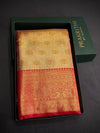 Red Tissue Kanchipuram saree- PBRIDEK22