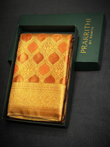 Bronze Tissue Kanchipuram saree- PBRIDEK24C