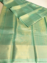 Pastal green Tissue Kanchipuram saree- PBRIDEK23C