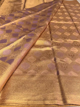 Lavender Tissue Kanchipuram saree- PBRIDEK24B