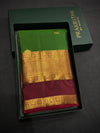 Green and Maroon Pure Vintage Kanchipuram Silk saree - PPUREN27