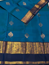 Blue Pure Vintage Kanchipuram Silk saree - PPUREN40